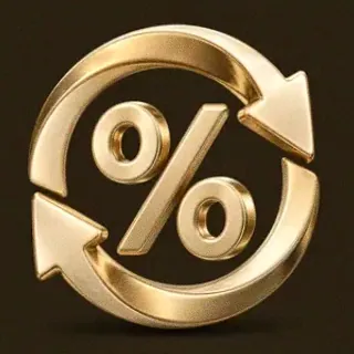 Percent cycle icon — Kingmaker Casino