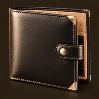 Leather bifold wallet — Kingmaker Casino