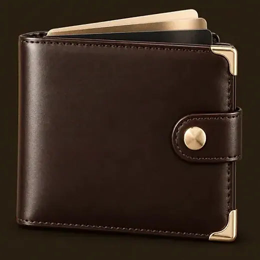 Leather wallet — Kingmaker Casino