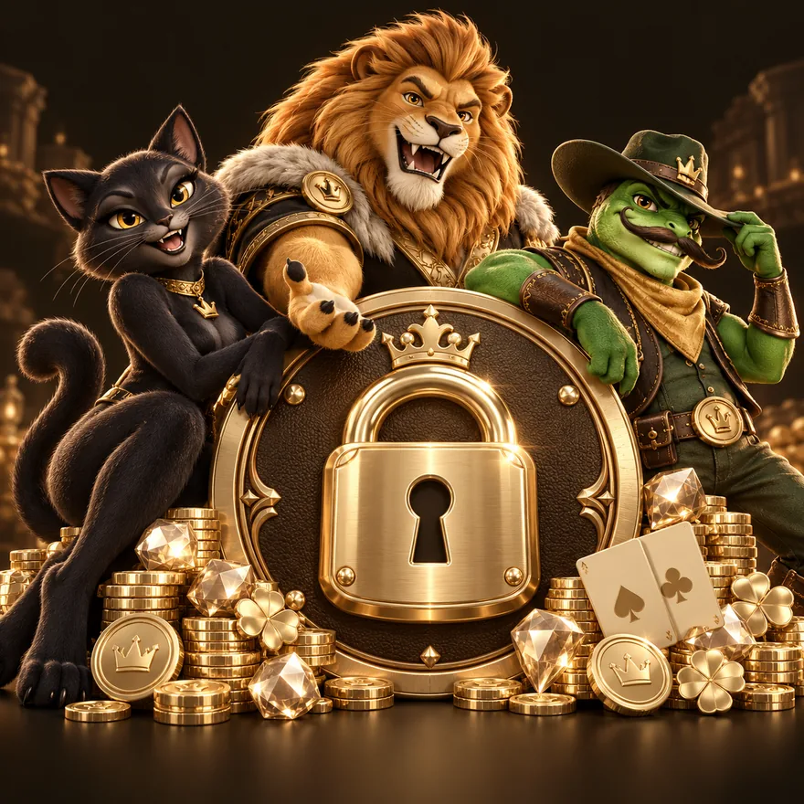 Padlock emblem — Kingmaker Casino