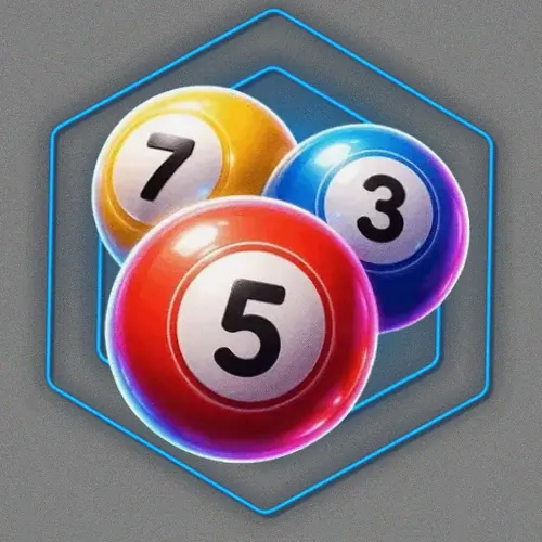 Numbered bingo balls