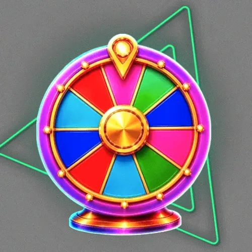 Colourful prize wheel