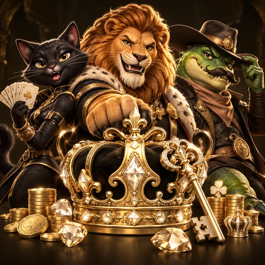 Royal crown and key — Kingmaker Casino