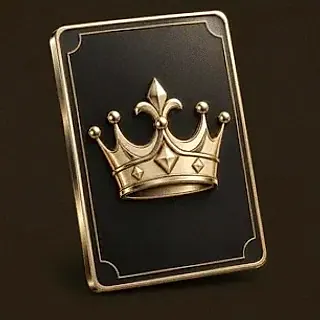 Crowned casino card — Kingmaker Casino