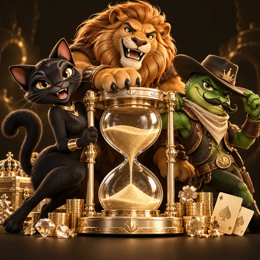 Ornate hourglass — Kingmaker Casino
