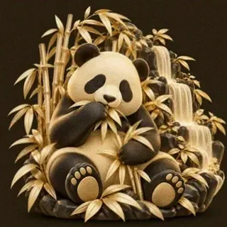 Panda eating bamboo — Kingmaker Casino