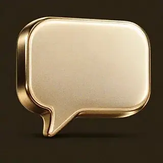 Gold speech bubble — Kingmaker Casino