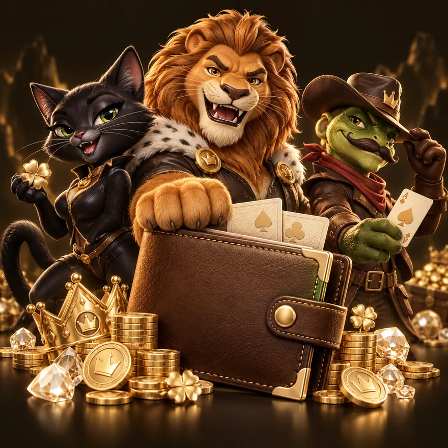 Leather wallet — Kingmaker Casino